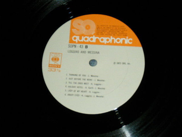 Loggins And Messina - Loggins And Messina (Vinyl, LP, Album, Quadraphonic) Very Good Plus (VG+) / Very Good (VG)
