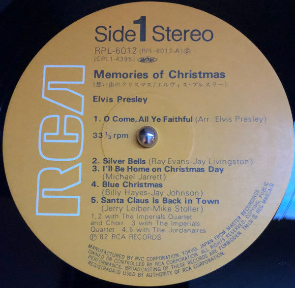 Elvis Presley - Memories of Christmas (Vinyl, LP, Compilation, Stereo)