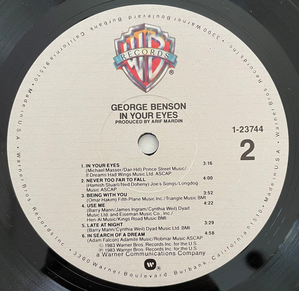 George Benson - In Your Eyes (Vinyl, LP, Album)