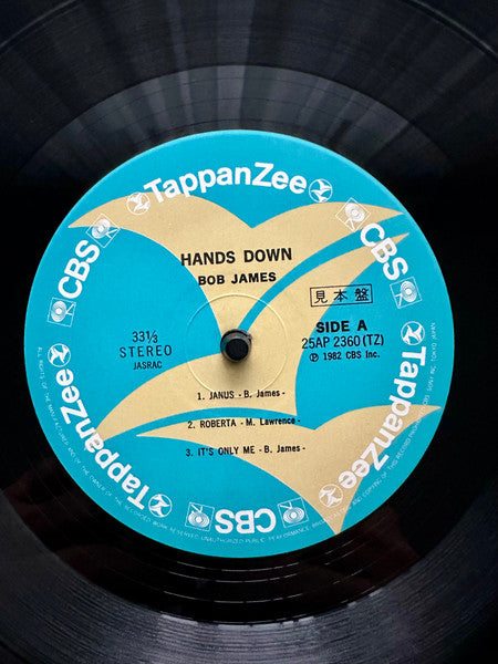 Bob James - Hands Down (Vinyl, LP, Promo) Very Good Plus (VG+) / Very Good Plus (VG+)