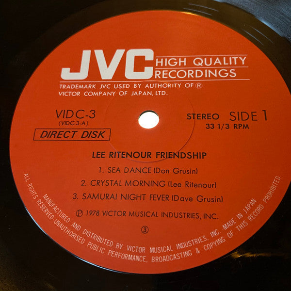 Lee Ritenour - Friendship (Vinyl, LP, Album)