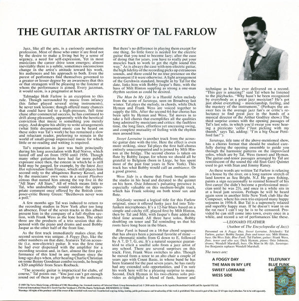 Tal Farlow - The Guitar Artistry Of Tal Farlow (Vinyl, LP, Album, Stereo) Near Mint (NM or M-) / Near Mint (NM or M-)