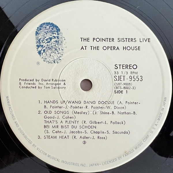 Pointer Sisters - The Pointer Sisters Live At The Opera House (2xVinyl, LP, Album, Stereo) Good Plus (G+) / Good Plus (G+)
