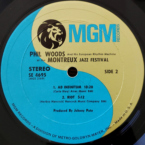 Phil Woods And His European Rhythm Machine - At The Montreux Jazz Festival (Vinyl, LP, Album) Very Good Plus (VG+) / Good Plus (G+)