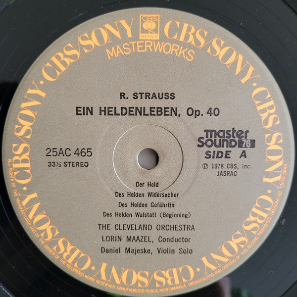 Richard Strauss - Ein Heldenleben (Vinyl, LP, Stereo)
