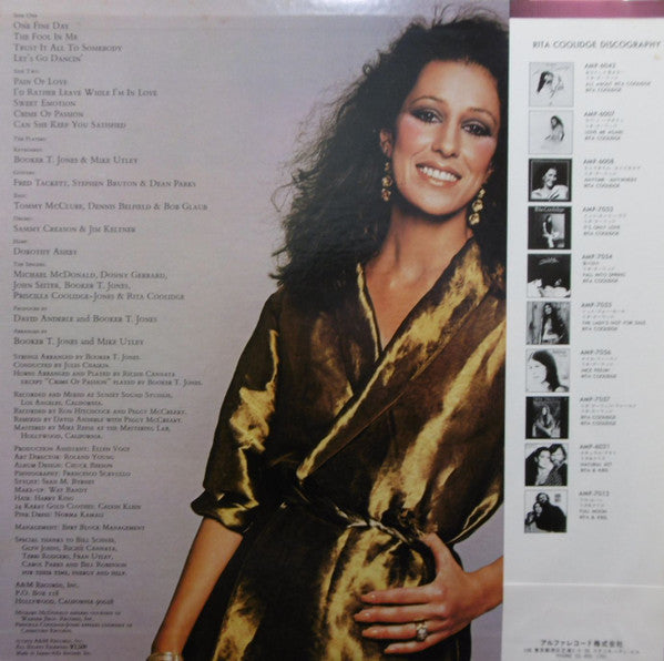 Rita Coolidge - Satisfied (LP, Album, Promo) - Very Good (VG) / Good Plus (G+)