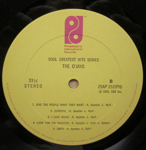 The O'Jays - Soul Greatest Hits Series (Vinyl, LP, Compilation) Very Good (VG) / Very Good (VG)