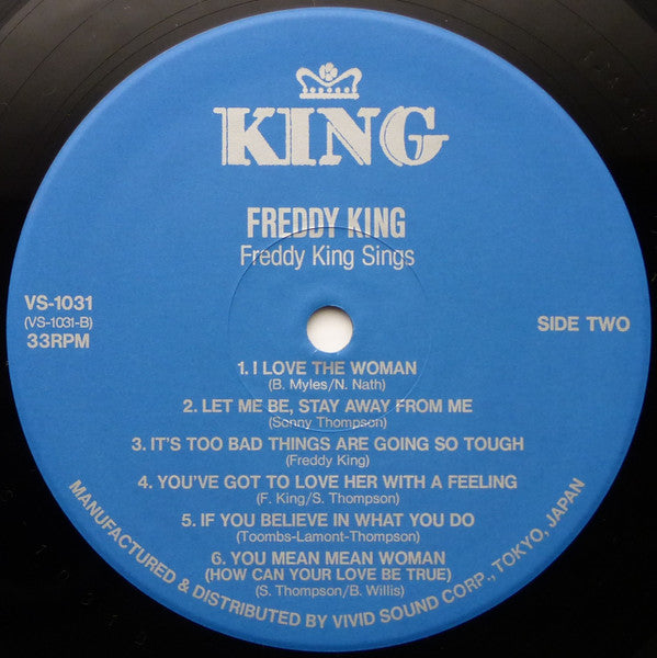 Freddie King - Freddy King Sings (Vinyl, LP, Reissue, Repress) Very Good Plus (VG+) / Very Good (VG)