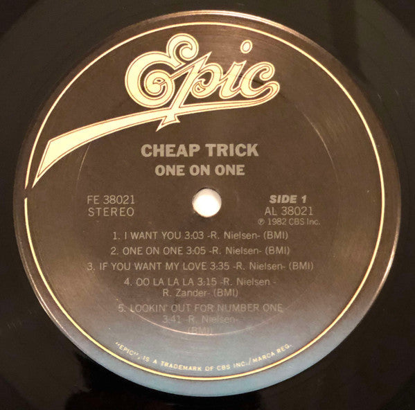 Cheap Trick - One On One (Vinyl, LP, Album, Stereo) Very Good (VG) / Very Good Plus (VG+)