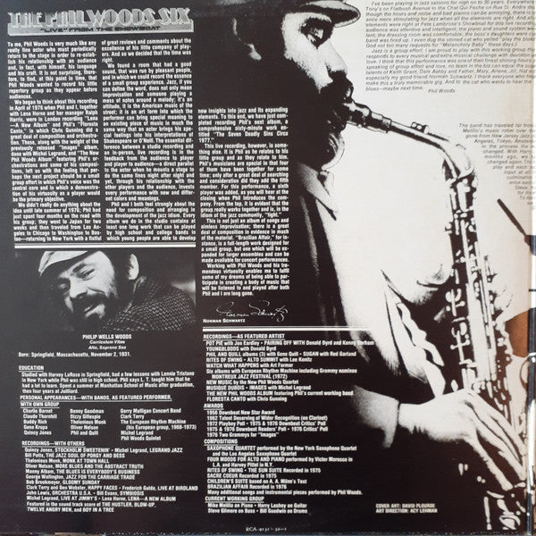 The Phil Woods Six - Live From The Showboat (2xVinyl, LP, Album, Promo) Very Good Plus (VG+) / Very Good Plus (VG+)