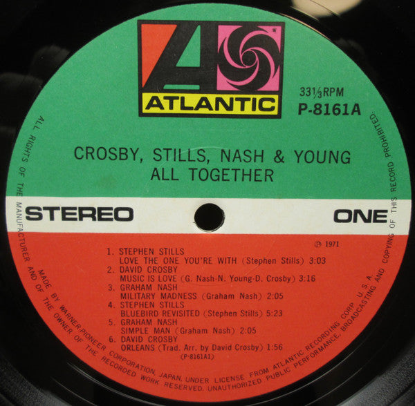 Crosby, Stills, Nash & Young - All Together (Vinyl, LP, Compilation, Reissue) Very Good Plus (VG+) / Very Good Plus (VG+)