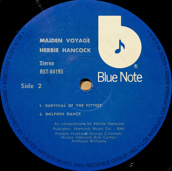 Herbie Hancock - Maiden Voyage (Vinyl, LP, Album, Reissue, Stereo) Very Good (VG) / Very Good Plus (VG+)