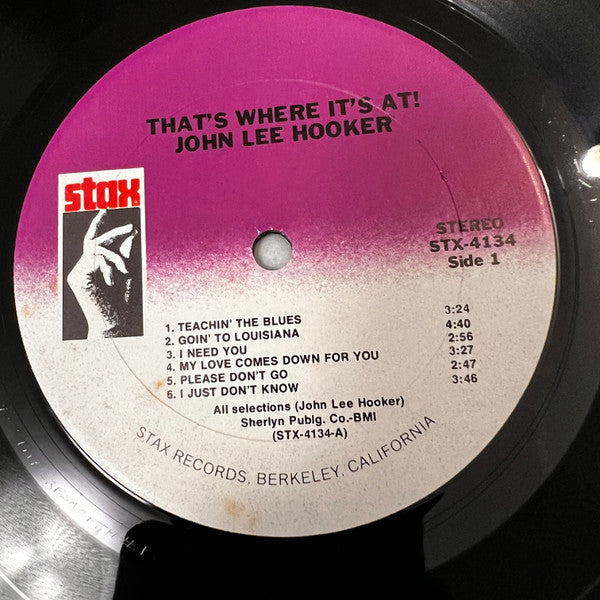 John Lee Hooker - That's Where It's At (Vinyl, LP, Reissue, Album) Very Good (VG) / Very Good Plus (VG+)
