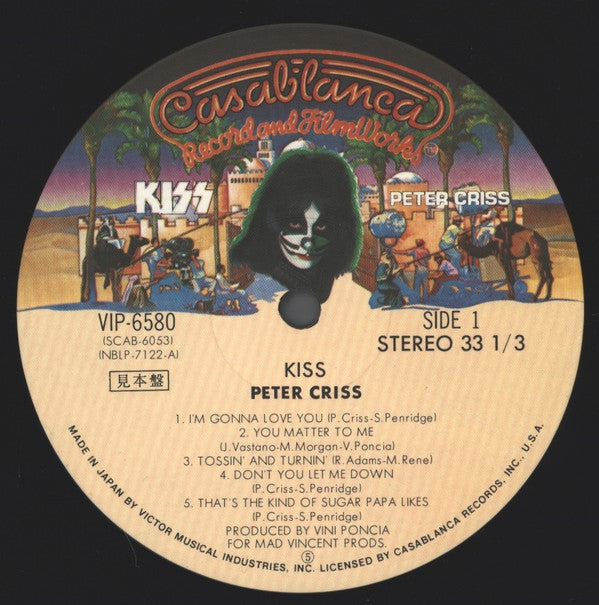 Kiss - Peter Criss (Vinyl, LP, Album, Promo) Near Mint (NM or M-) / Very Good Plus (VG+)