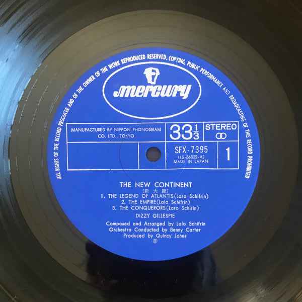 Dizzy Gillespie Big Band - The New Continent (Vinyl, LP, Album, Stereo) Good Plus (G+) / Very Good (VG)