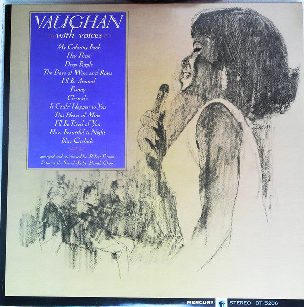 Sarah Vaughan - Vaughan With Voices (Vinyl, LP, Album, Stereo) Very Good Plus (VG+) / Very Good Plus (VG+)