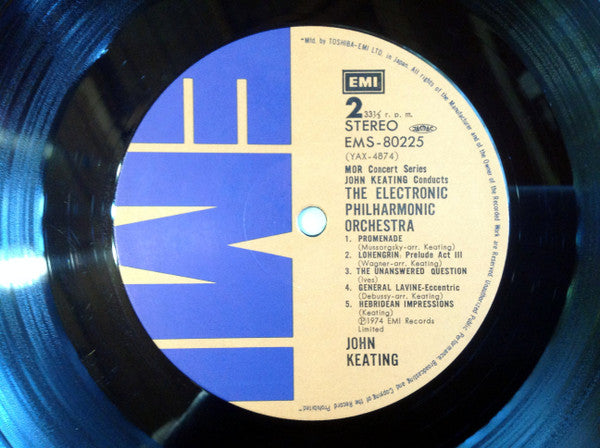John Keating - John Keating Conducts The Electronic Philharmonic Orchestra (Vinyl, LP, Album, Stereo) Very Good Plus (VG+) / Very Good Plus (VG+)