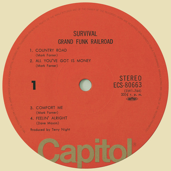 Grand Funk Railroad - Survival (Vinyl, LP, Album, Reissue, Stereo)