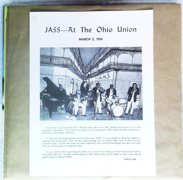 George Lewis' Ragtime Band - Jass At The Ohio Union (2xVinyl, LP) Near Mint (NM or M-) / Very Good Plus (VG+)