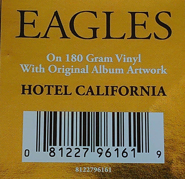 Eagles - Hotel California (Vinyl, LP, Album, Reissue, Stereo) Near Mint (NM or M-) / Near Mint (NM or M-)