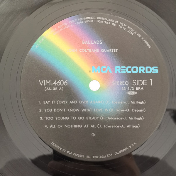 The John Coltrane Quartet - Ballads (Vinyl, LP, Album, Reissue, Ste...