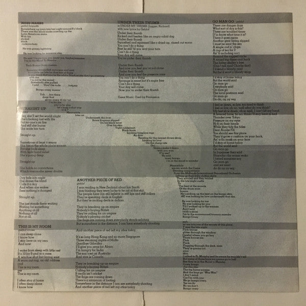 The Boomtown Rats - Mondo Bongo (Vinyl, LP, Album, Promo) Very Good Plus (VG+) / Very Good Plus (VG+)