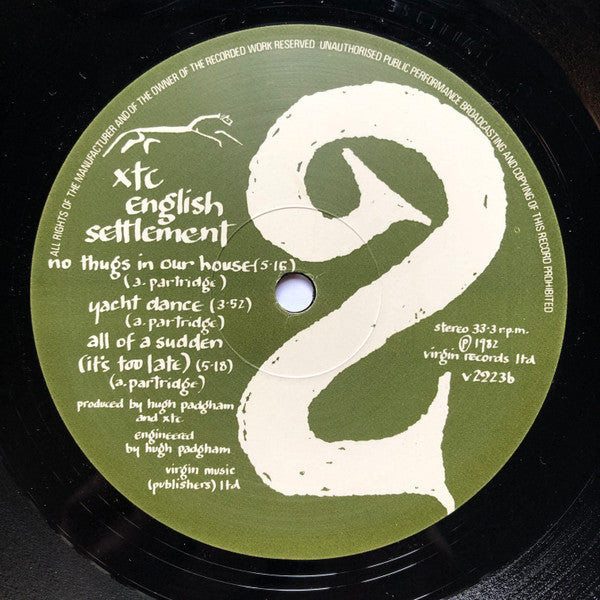 XTC - English Settlement (2xVinyl, LP, Album, Stereo) Very Good Plus (VG+) / Very Good (VG)