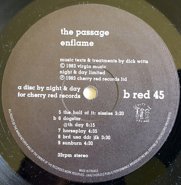 The Passage - Enflame (Vinyl, LP, Album) Very Good Plus (VG+) / Very Good Plus (VG+)