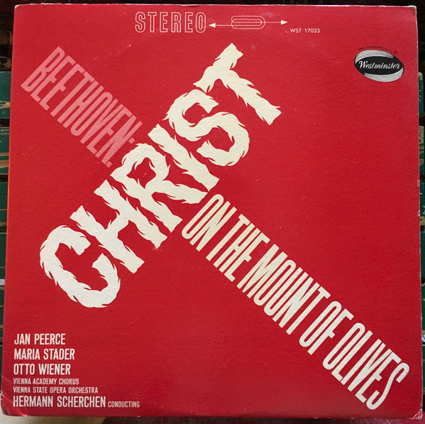 Ludwig van Beethoven - Christ On The Mount Of Olives (Vinyl, LP, Album, Stereo) Very Good (VG) / Very Good (VG)