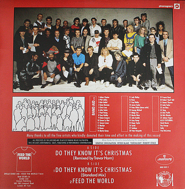 Band Aid - Do They Know It's Christmas? (Vinyl, 12", 45 RPM, EP, St...