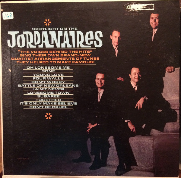 The Jordanaires - Spotlight On The Jordanaires (Vinyl, LP, Mono) Very Good (VG) / Good (G)