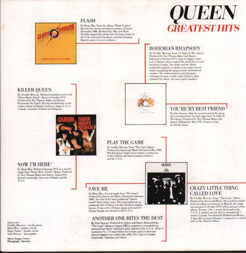 Queen - Greatest Hits (Vinyl, LP, Compilation, Reissue, Stereo) Very Good Plus (VG+) / Very Good Plus (VG+)