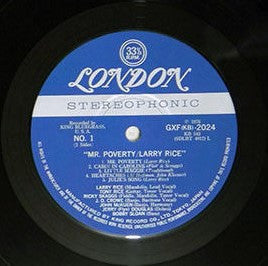 Larry Rice - Mr. Poverty (Vinyl, LP, Album) Good Plus (G+) / Very Good (VG)