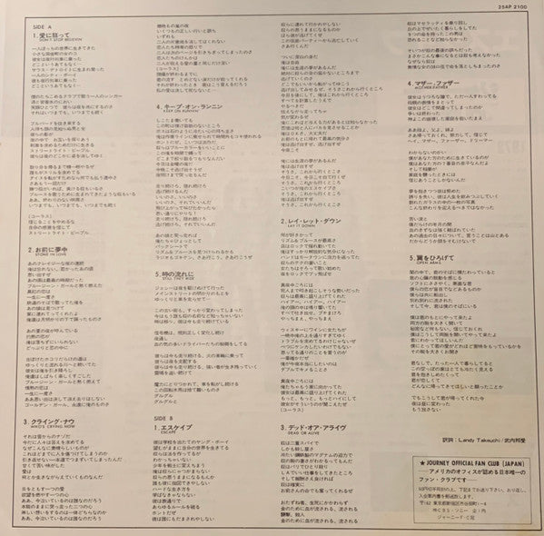 Journey - Escape (Vinyl, LP, Album)