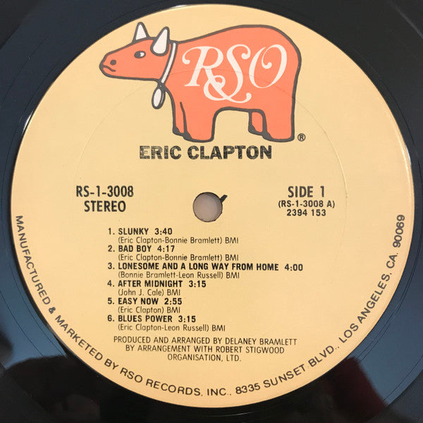 Eric Clapton - Eric Clapton (Vinyl, LP, Album, Reissue, Stereo) Very Good Plus (VG+) / Near Mint (NM or M-)