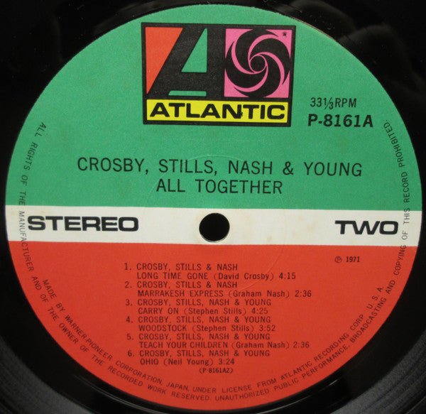 Crosby, Stills, Nash & Young - All Together (Vinyl, LP, Compilation, Reissue) Very Good (VG) / Very Good Plus (VG+)