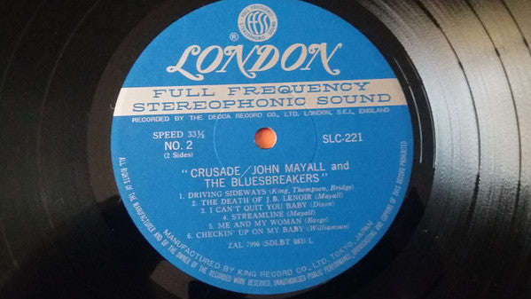 John Mayall & The Bluesbreakers - Crusade (Vinyl, LP, Album, Stereo)