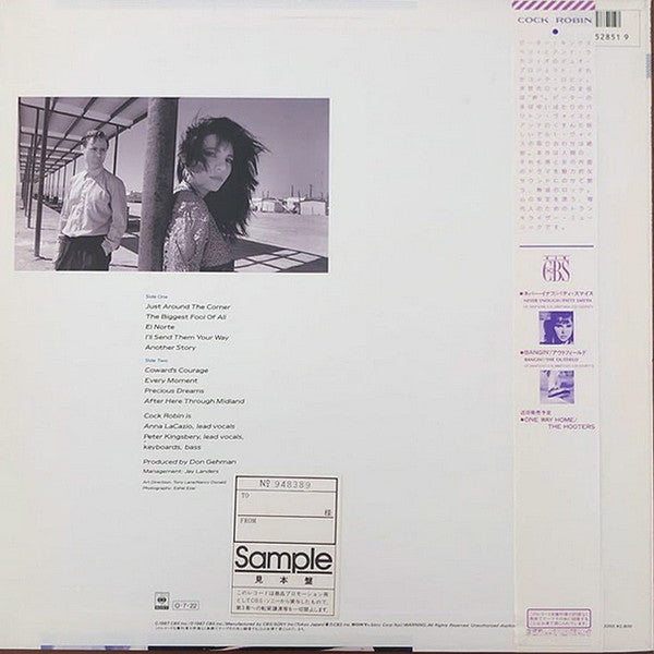 Cock Robin - After Here Through Midland (Vinyl, LP, Album, Promo) Very Good Plus (VG+) / Very Good (VG)