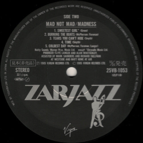 Madness - Mad Not Mad (Vinyl, LP, Album, Promo) Near Mint (NM or M-) / Good Plus (G+)