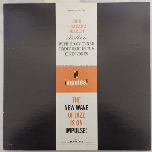 The John Coltrane Quartet - Ballads (Vinyl, LP, Album, Reissue, Stereo) Very Good Plus (VG+) / Good Plus (G+)