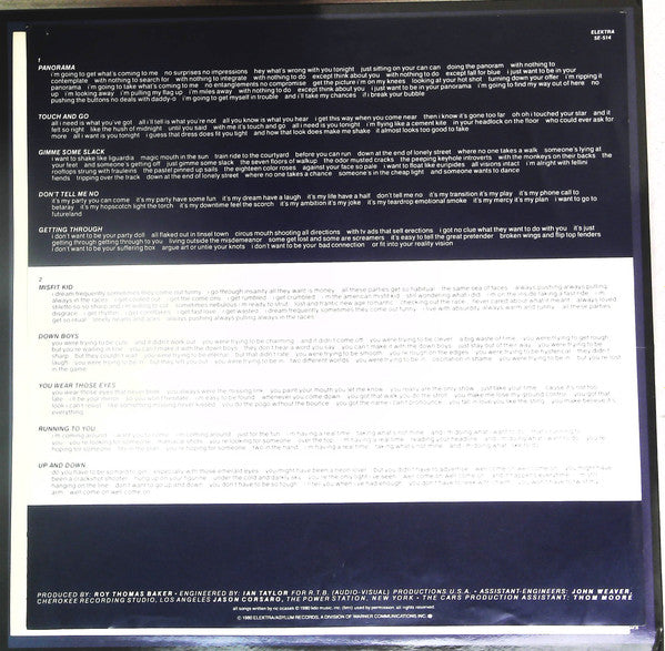 The Cars - Panorama (Vinyl, LP, Album, Stereo)