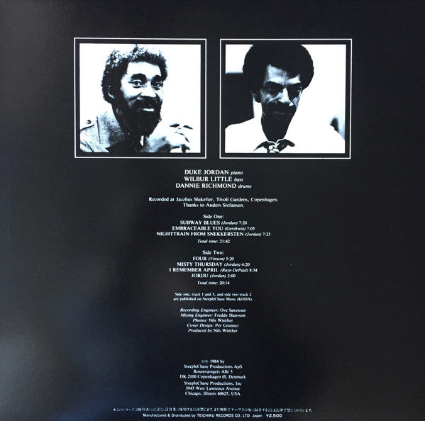 Duke Jordan Trio - Tivoli One (Vinyl, LP, Album) Near Mint (NM or M-) / Very Good Plus (VG+)