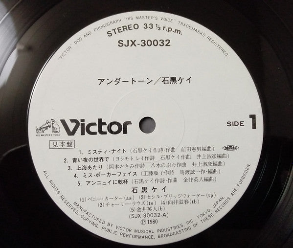 Kay Ishiguro - アンダートーン (Vinyl, LP, Promo) Near Mint (NM or M-) / Very Good Plus (VG+)