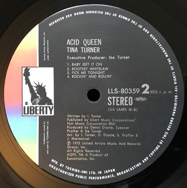 Tina Turner - Acid Queen (Vinyl, LP, Album) Very Good Plus (VG+) / Very Good (VG)