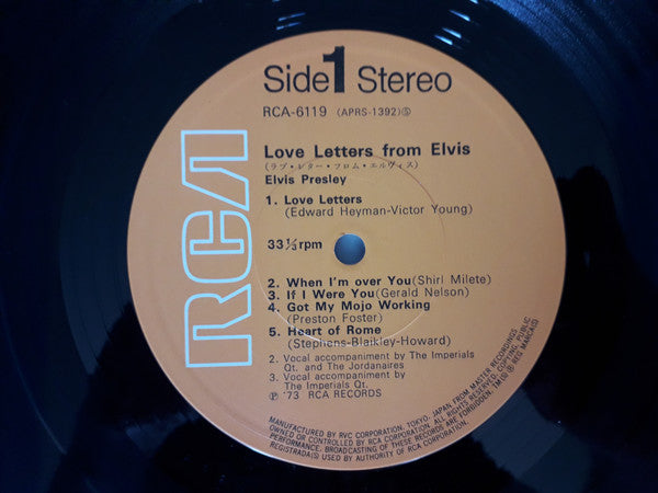 Elvis Presley - Love Letters From Elvis (Vinyl, LP, Album, Reissue)