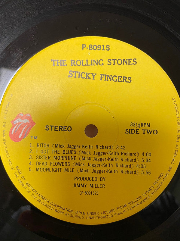 The Rolling Stones - Sticky Fingers (Vinyl, LP, Album, Stereo)