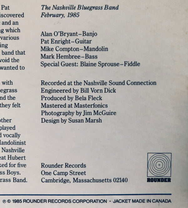 The Nashville Bluegrass Band - My Native Home (Vinyl, LP, Album) Very Good Plus (VG+) / Very Good Plus (VG+)