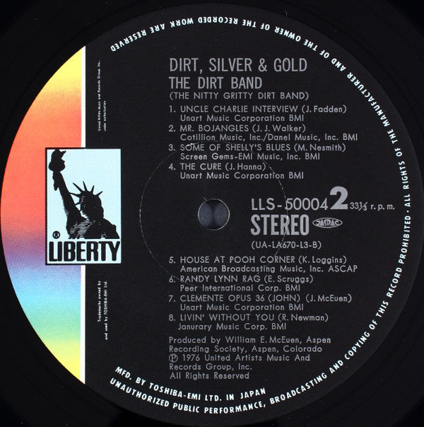 Nitty Gritty Dirt Band - Dirt, Silver & Gold = ダート・シルヴァー・アンド・ゴールド (3xVinyl, LP, Album, Compilation, Stereo) Very Good (VG) / Very Good Plus (VG+)