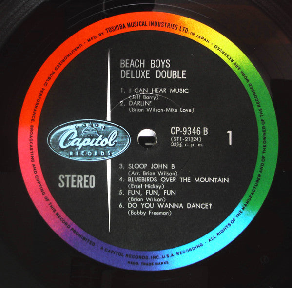 The Beach Boys - Deluxe Double (2xVinyl, LP, Compilation, Stereo) Good Plus (G+) / Good Plus (G+)