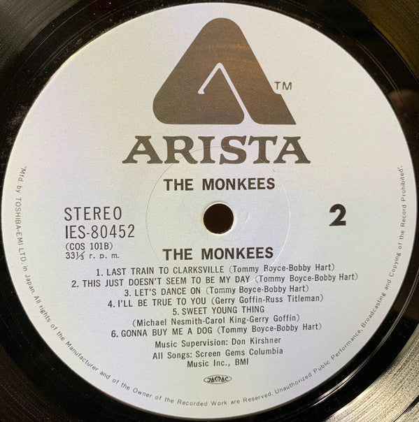 The Monkees - The Monkees (Vinyl, LP, Album, Stereo) Near Mint (NM or M-) / Very Good Plus (VG+)